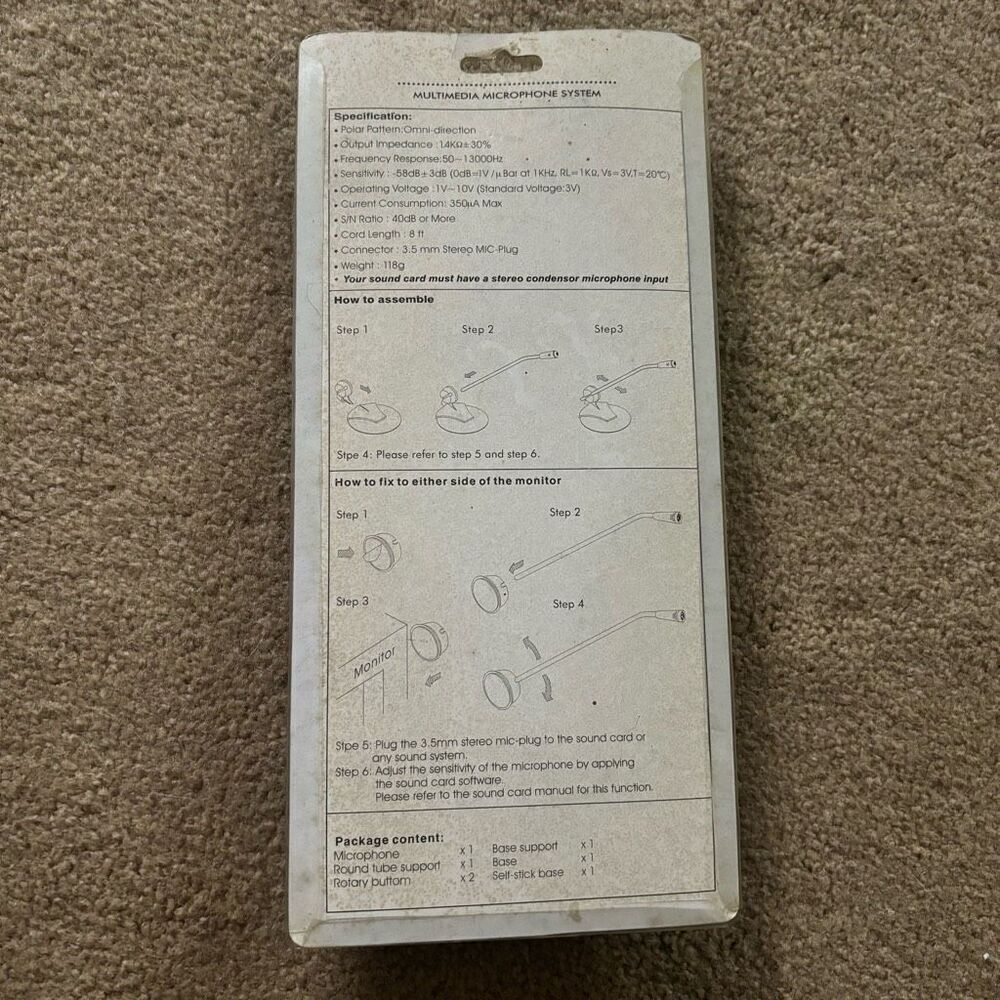 Dynamic Sound Multimedia Microphone System NOS - Picture 4 of 5